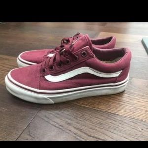 Maroon vans